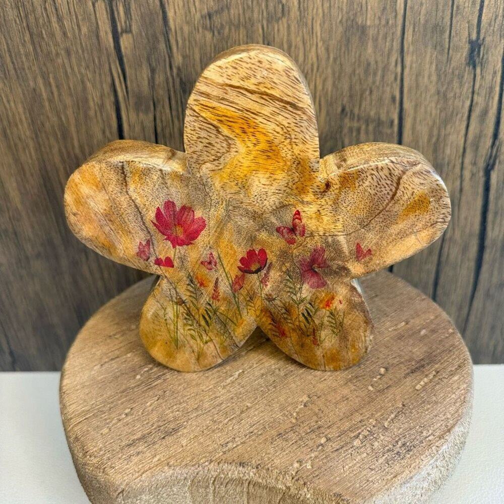 Copied - Home Decor Wood Flower Sitter Summer Home Decor NEW FAST SHIP - Picture 2 of 6